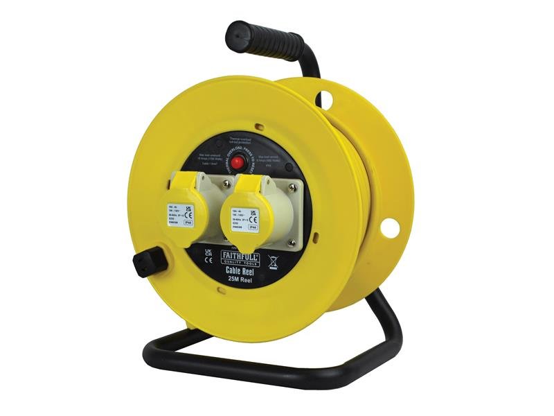 FPP OPEN DRUM CABLE REEL 110V 16A 2-SOCK