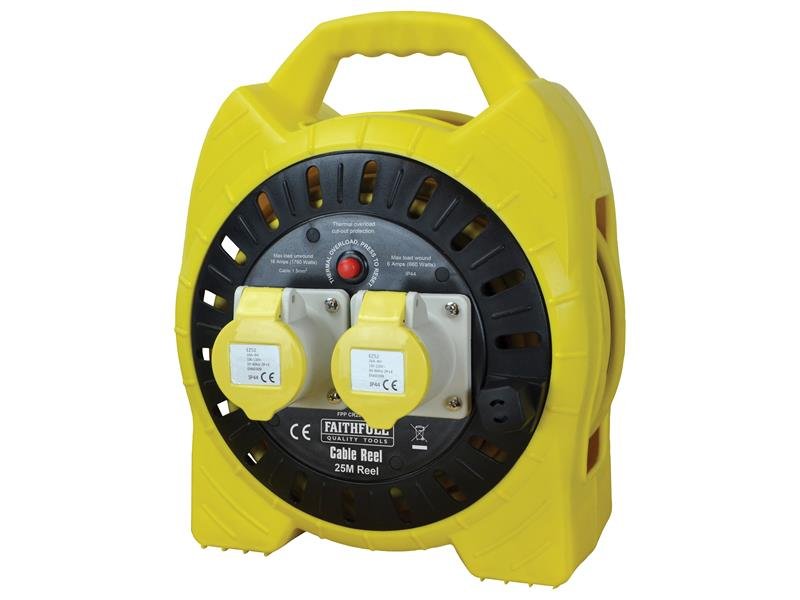 FPP SEMI-ENCLOSED CABLE REEL 110V 16A 2-