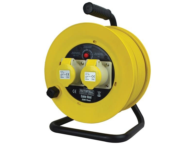 FPP OPEN DRUM CABLE REEL 110V 16A 2-SOCK