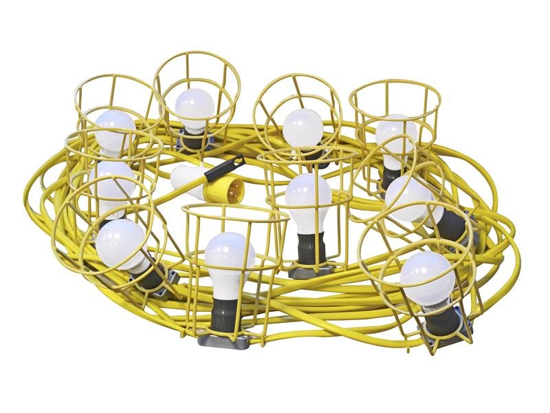 FPP FESTOON LIGHTS 10 ES BULBS 110V 22M