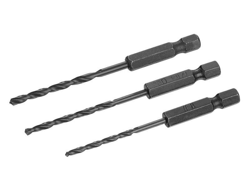 IRW PILOT COUNTERSINK BIT SET, 3 PIECE