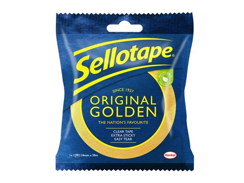 Sellotape+Sellotape+Blister+Pack+24mm+x+50m+Golden
