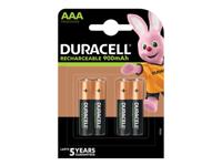 DURACELL RECHARGABLE AAA 900MAH PK4