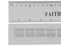 FAI ALUMINIUM RULE 300MM / 12IN