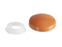 FOR DOMED COVER CAP LIGHT BROWN NO. 6-8