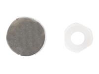 FOR DOMED COVER CAP CHROME COLOURED NO.