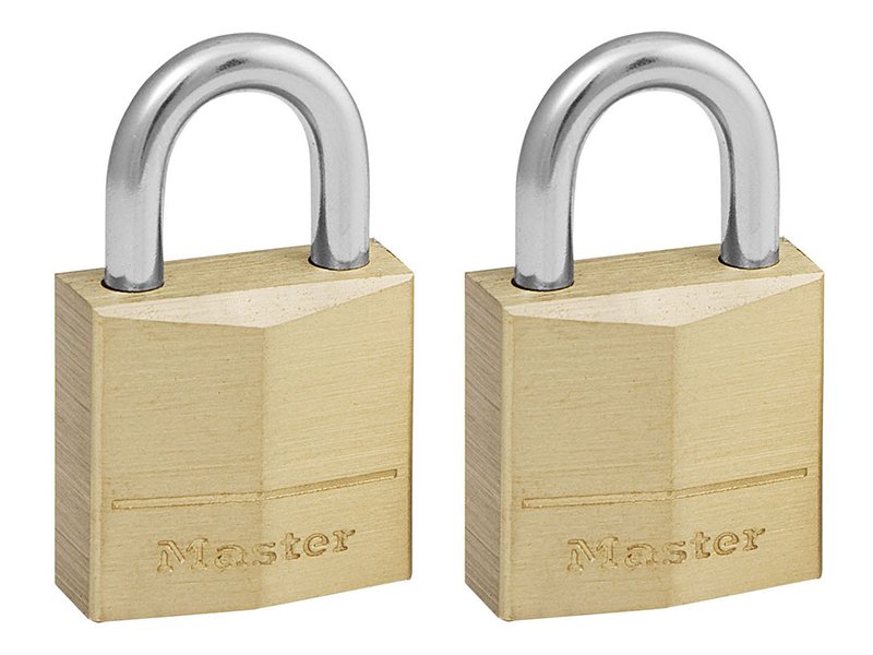 MLK SOLID BRASS 20MM PADLOCK 3-PIN - KEY