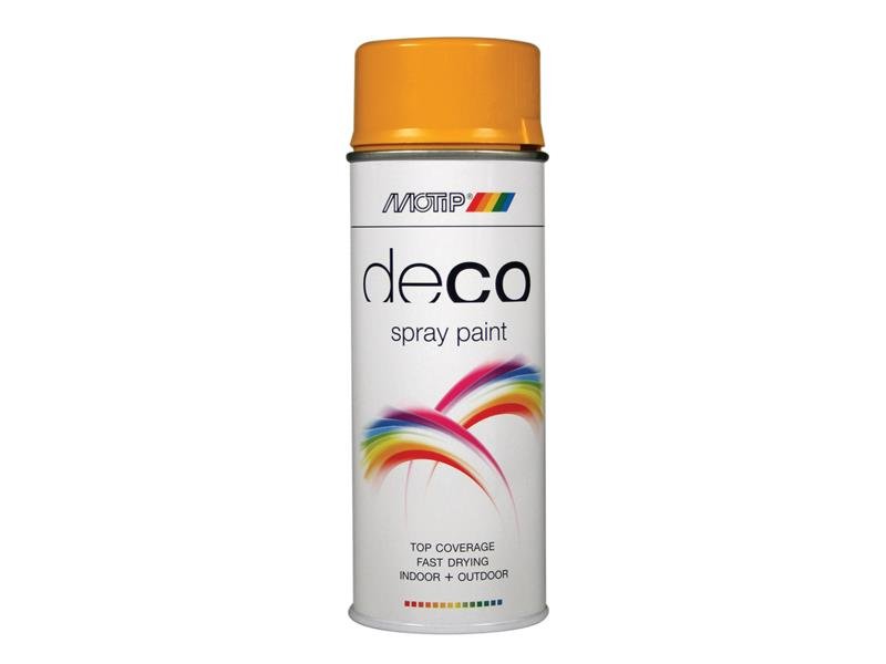 MOT DECO SPRAY PAINT HIGH GLOSS RAL 1004