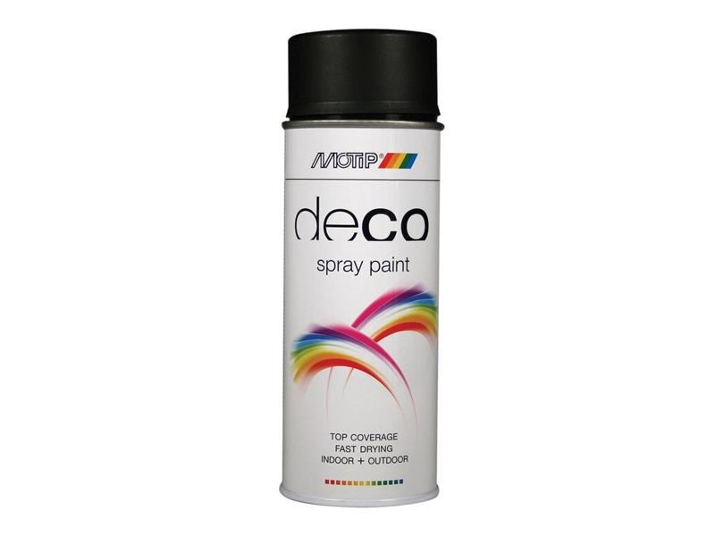 MOT DECO SPRAY PAINT SATIN MATT RAL 9005