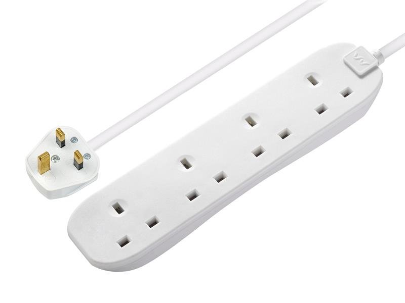 MST EXTENSION LEAD 240V 4-GANG 13A WHITE