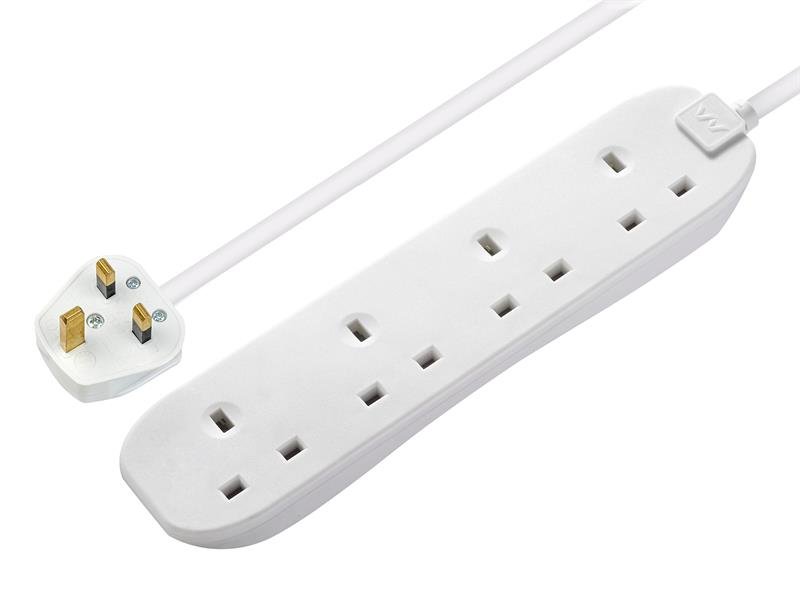 MST EXTENSION LEAD 240V 4-GANG 13A WHITE