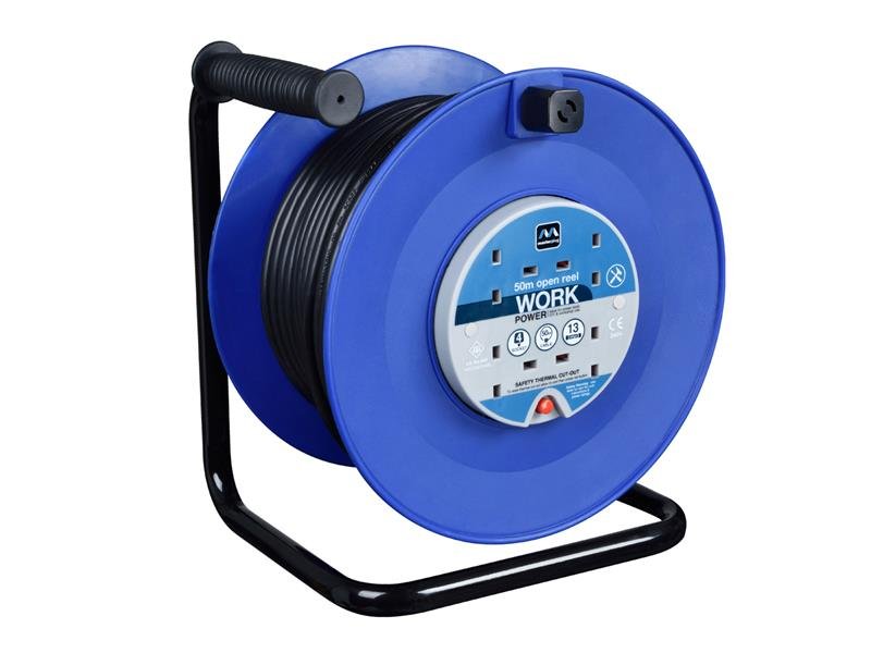 MST HEAVY-DUTY CABLE REEL 240V 13A 4-SOC