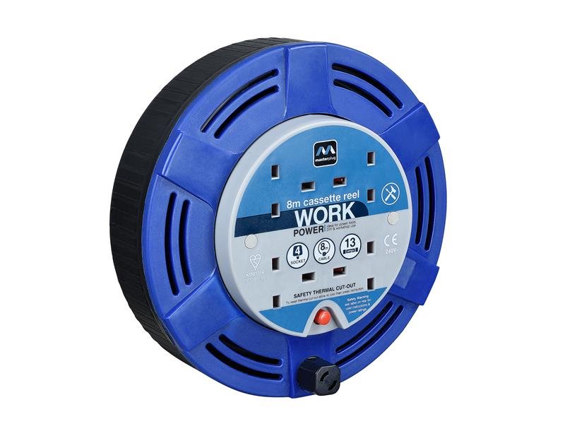 MST CASSETTE CABLE REEL 240V 13A 4-SOCKE