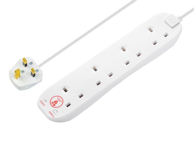MST EXTENSION LEAD 240V 4-GANG 13A WHITE