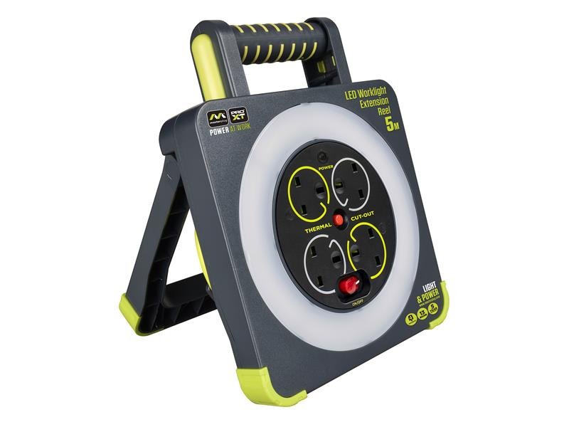 MST WORK LIGHT CABLE REEL 240V 13A 4-SOC