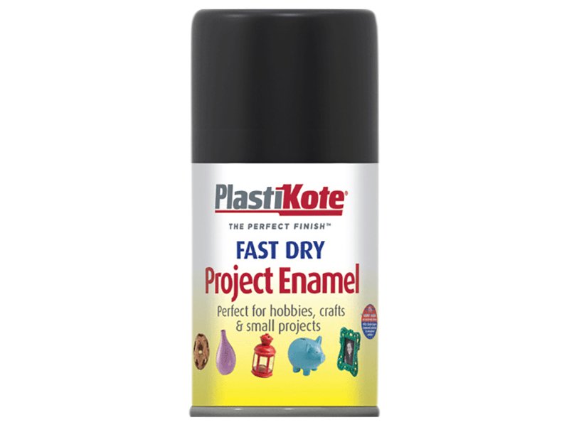 PKT FAST DRY ENAMEL AEROSOL GLOSS BLACK