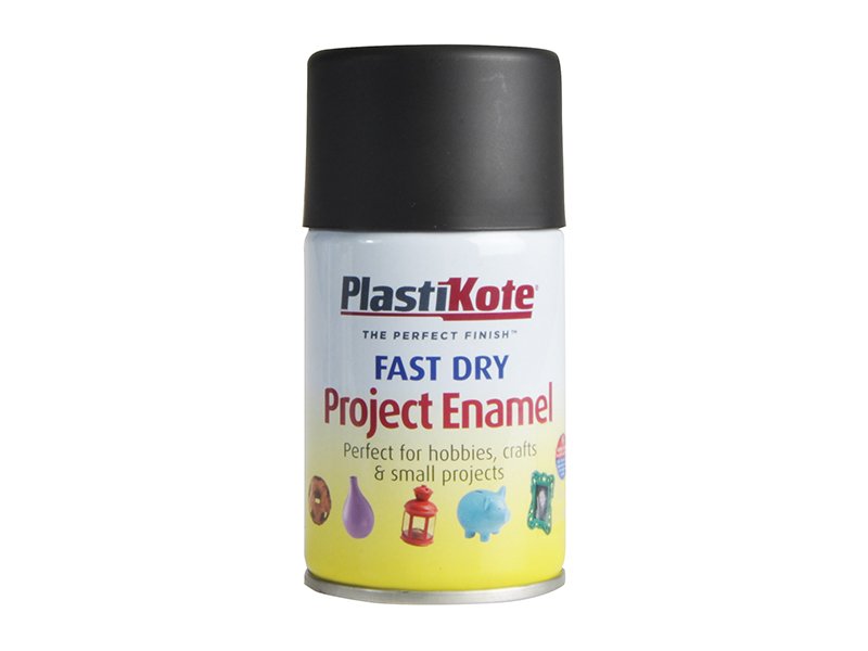 PKT FAST DRY ENAMEL AEROSOL MATT BLACK 1