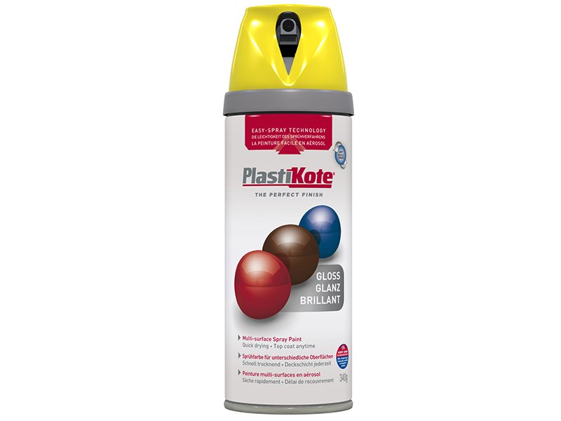 PKT TWIST & SPRAY GLOSS NEW YELLOW 400ML