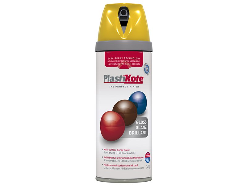 PKT TWIST & SPRAY GLOSS YELLOW 400ML
