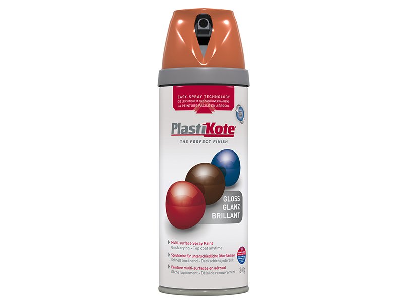 PKT TWIST & SPRAY GLOSS ORANGE 400ML