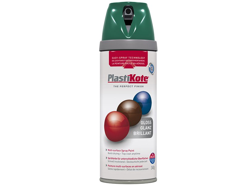 PKT TWIST & SPRAY GLOSS LAWN GREEN 400ML