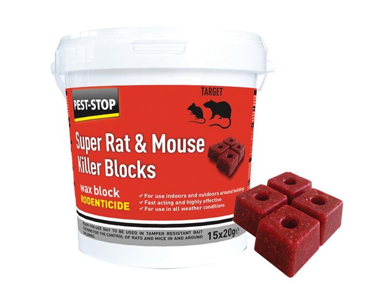 PRC SUPER RAT & MOUSE KILLER WAX BLOCKS