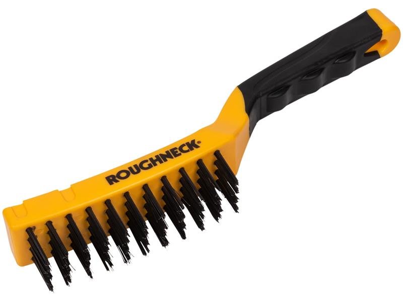 ROU CARBON STEEL WIRE BRUSH SOFT GRIP 30