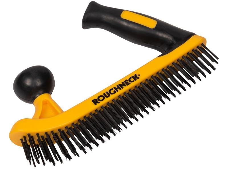 ROU TWO-HANDED WIRE BRUSH SOFT-GRIP