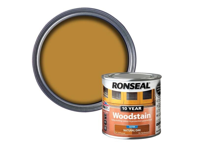 RSL 10 YEAR WOODSTAIN NATURAL OAK 250ML