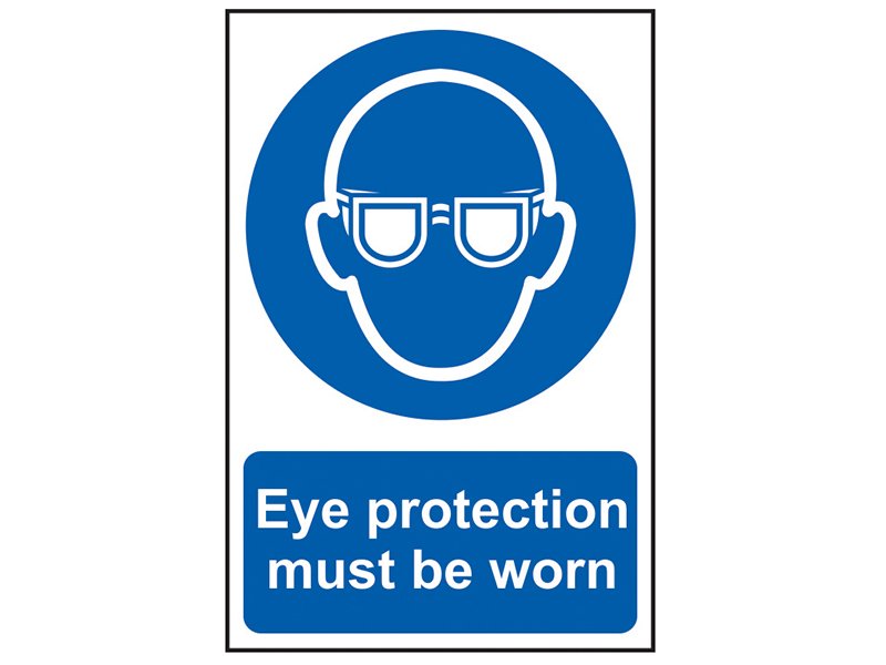 SCA EYE PROTECTION MUST BE WORN - PVC SI