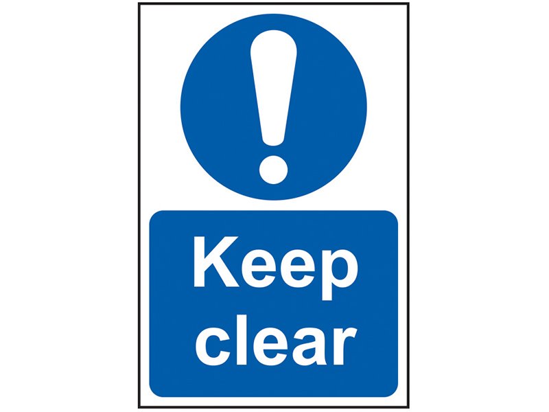 SCA KEEP CLEAR - PVC SIGN 200 X 300MM