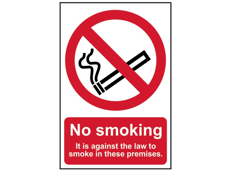 SCA NO SMOKING IN THESE PREMISES - PVC S