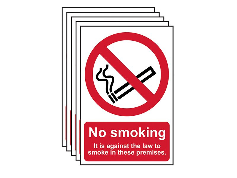 SCA NO SMOKING IN THESE PREMISES - PVC S