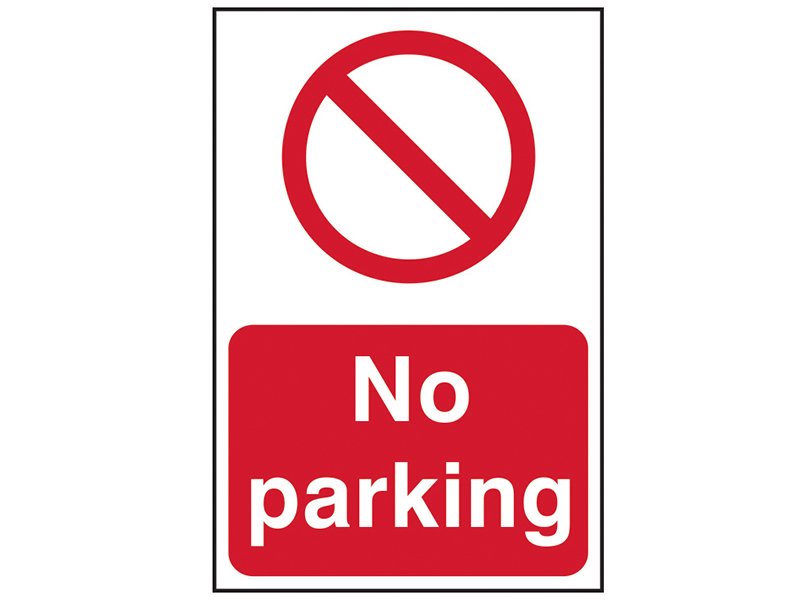 SCA NO PARKING - PVC SIGN 200 X 300MM