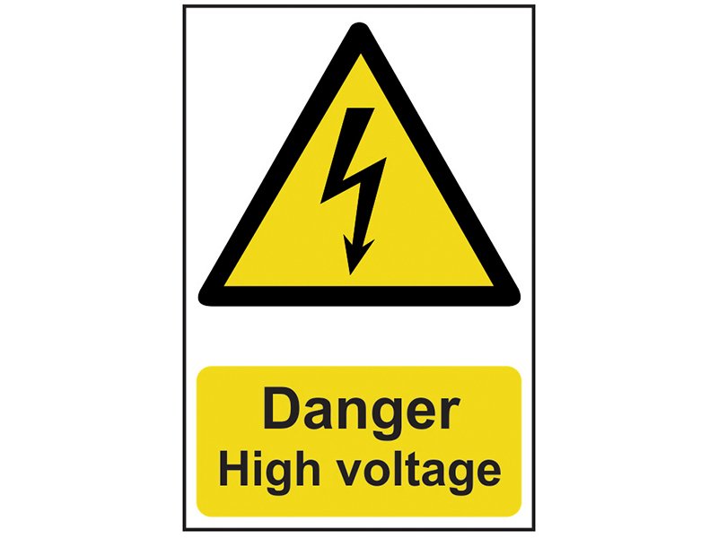SCA DANGER HIGH VOLTAGE - PVC SIGN 200 X