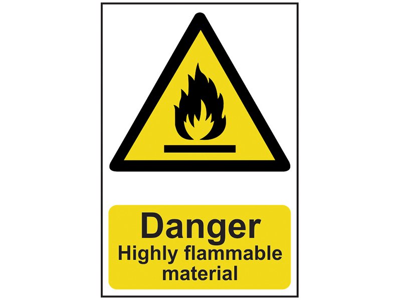 SCA DANGER HIGHLY FLAMMABLE MATERIAL - P
