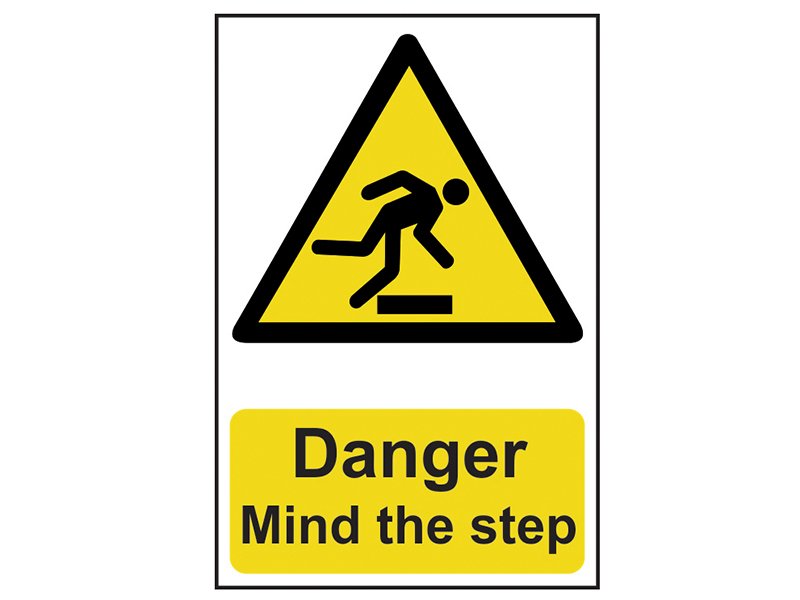 SCA DANGER MIND THE STEP - PVC SIGN 200
