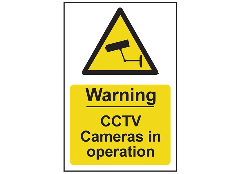 SCA WARNING CCTV CAMERAS IN OPERATION -
