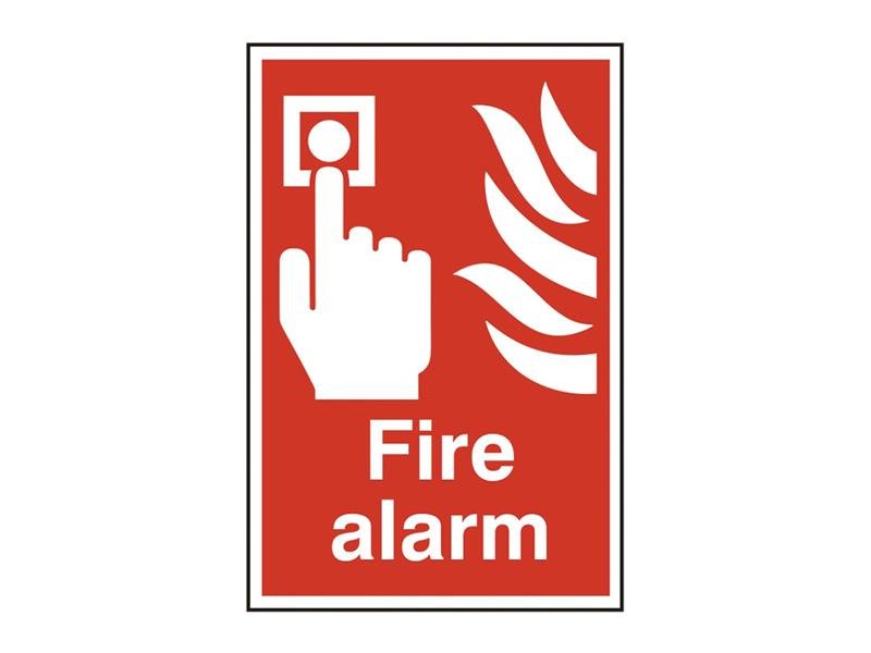 SCA FIRE ALARM - PVC SIGN 200 X 300MM