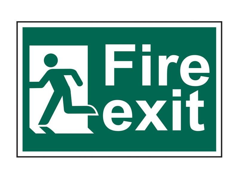 SCA FIRE EXIT MAN RUNNING LEFT - PVC SIG
