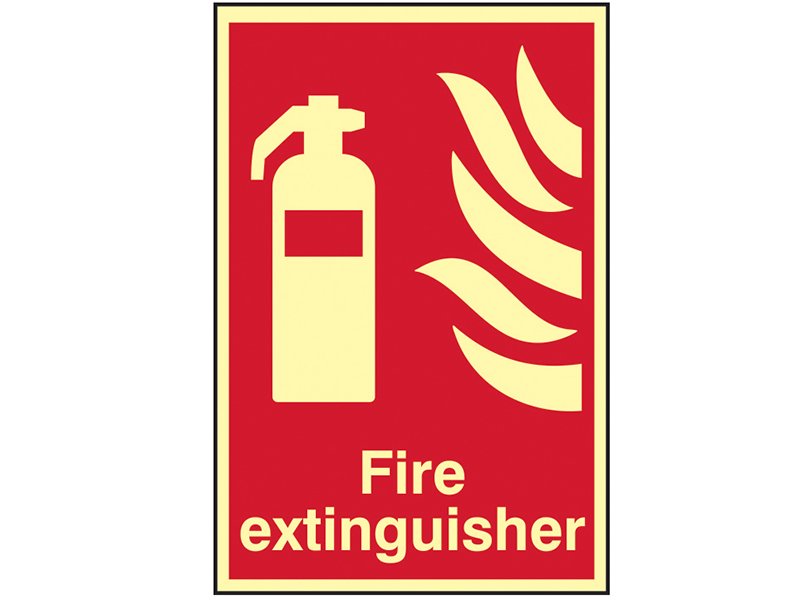 SCA FIRE EXTINGUISHER PHOTOLUMINESCENT -