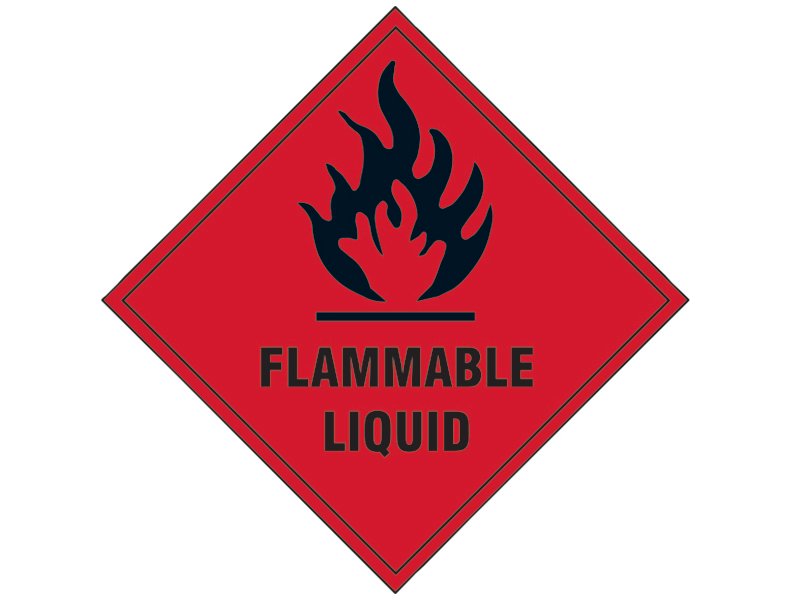 SCA FLAMMABLE LIQUID - SELF ADHESIVE VIN