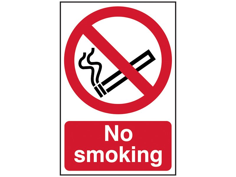 SCA NO SMOKING - PVC SIGN 400 X 600MM