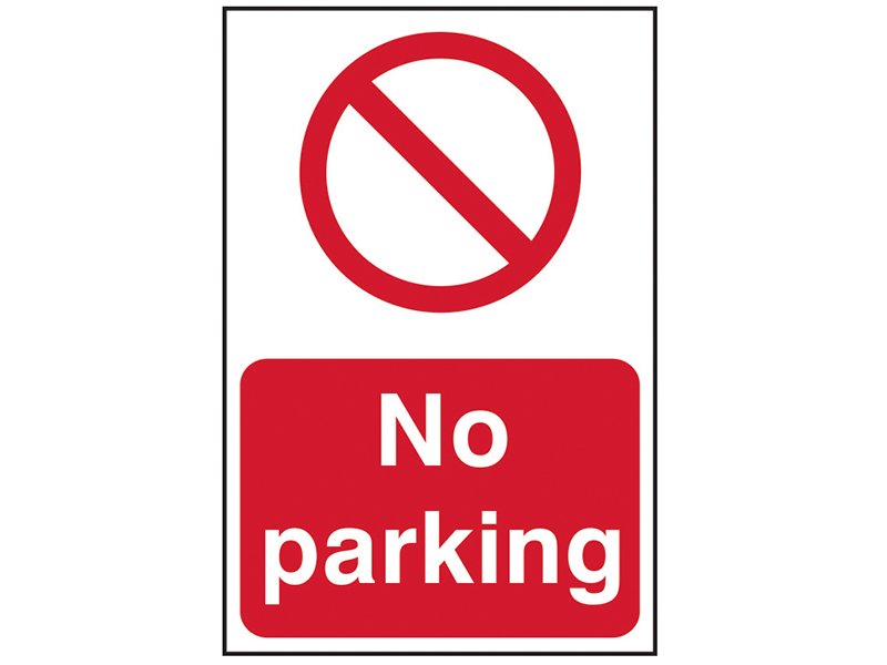 SCA NO PARKING - PVC SIGN 400 X 600MM