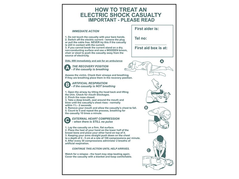 SCA HOW TO TREAT AN ELECTRIC SHOCK CASUA