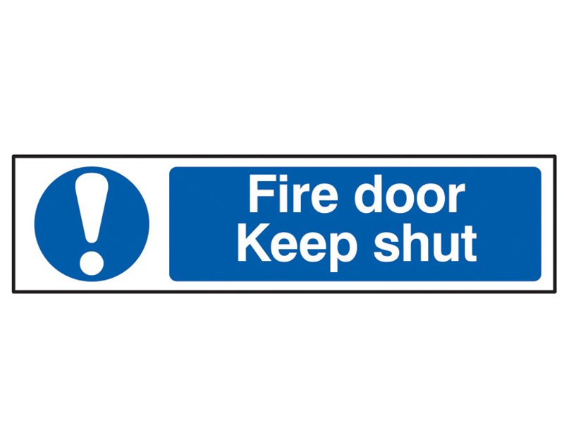 SCA FIRE DOOR KEEP SHUT - PVC SIGN 200 X