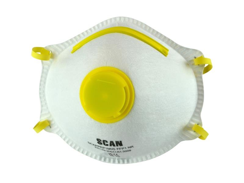 SCA MOULDED DISPOSABLE MASK VALVED FFP1