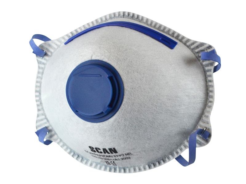 SCA MOULDED DISPOSABLE ODOUR MASK VALVED