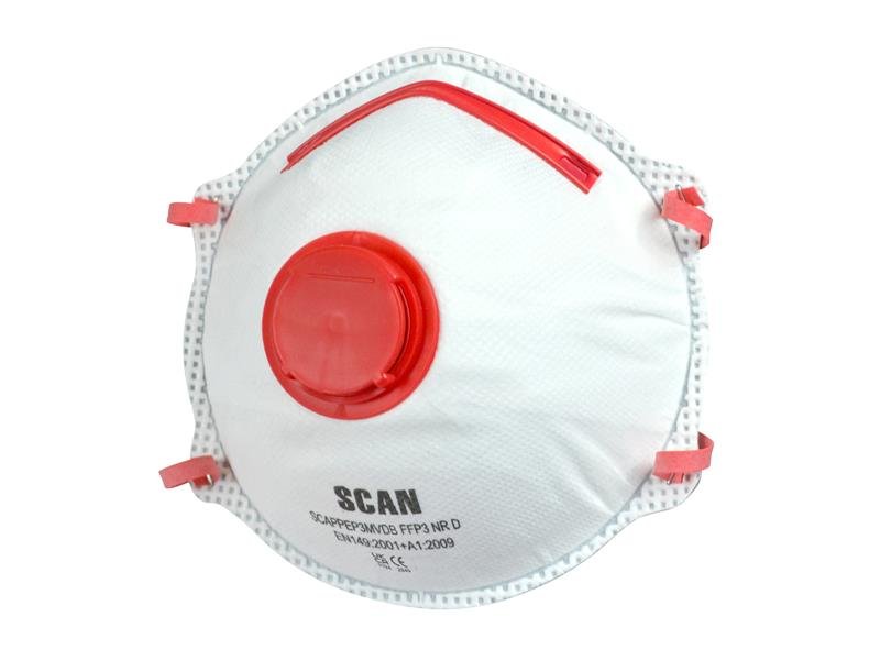 SCA MOULDED DISPOSABLE VALVED MASKS FFP3