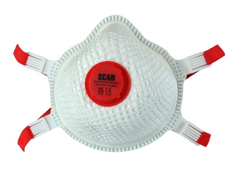 SCA MOULDED VALVED MASKS FFP3 WITH MESH